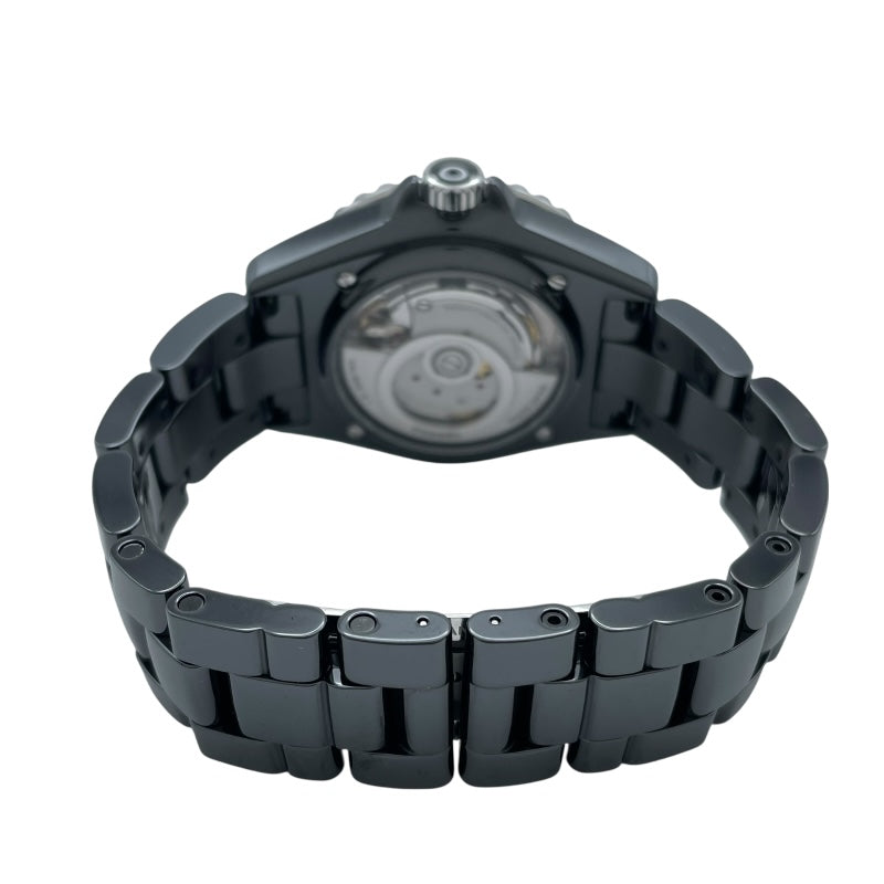 シャネル CHANEL J12 キャリバー 12.1 38MM H5702 ブラック セラミック/SS メンズ 腕時計