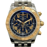 ブライトリング BREITLING クロノマット 44 CB011012 ブラック YG/SS 自動巻き メンズ 腕時計