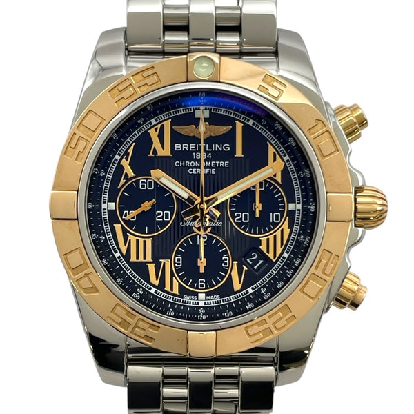 ブライトリング BREITLING クロノマット 44 CB011012 ブラック YG/SS 自動巻き メンズ 腕時計