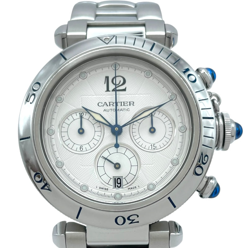 カルティエ Cartier パシャドゥカルティエ W31030H3 シルバー SS 自動巻き メンズ 腕時計