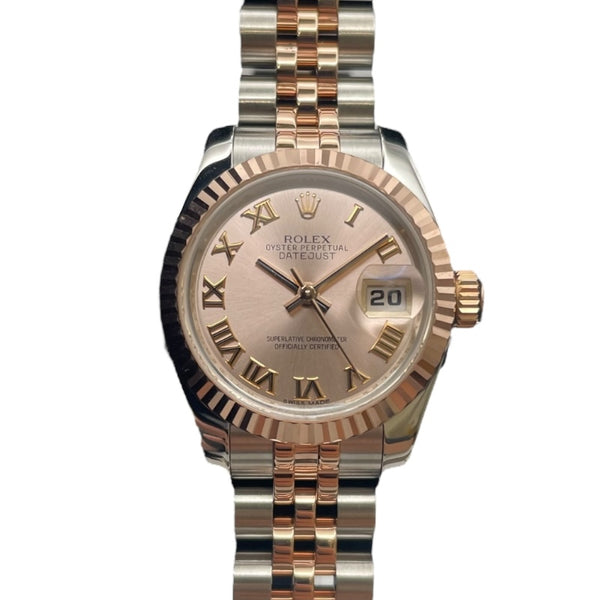ロレックス ROLEX デイトジャスト26 179171 ピンク K18PG/SS レディース 腕時計
