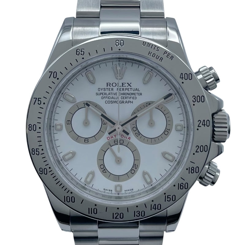 ロレックス ROLEX デイトナ 116520 ホワイト SS メンズ 腕時計