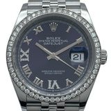 ロレックス ROLEX デイトジャスト36 オーベルジーヌ 126284RBR オーベルジーヌ WG/SS メンズ 腕時計
