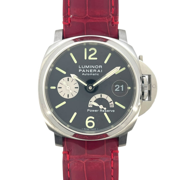 パネライ PANERAI ルミノール パワーリザーブ PAM00125 ブラック SS メンズ 腕時計