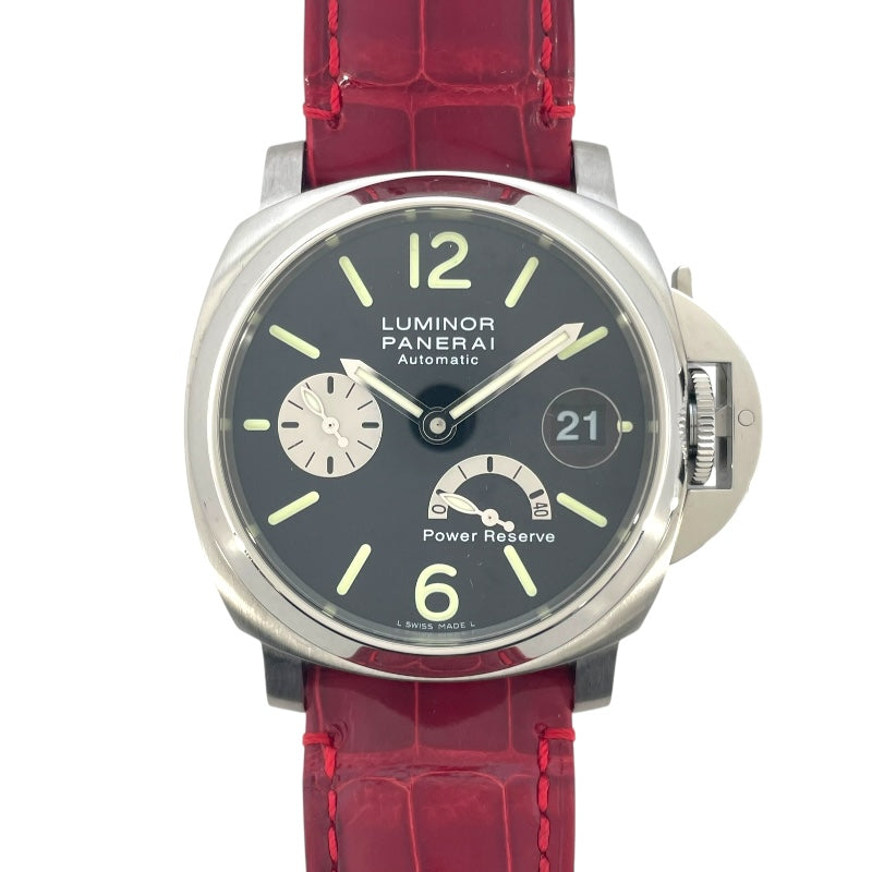 パネライ PANERAI ルミノール パワーリザーブ PAM00125 ブラック SS メンズ 腕時計