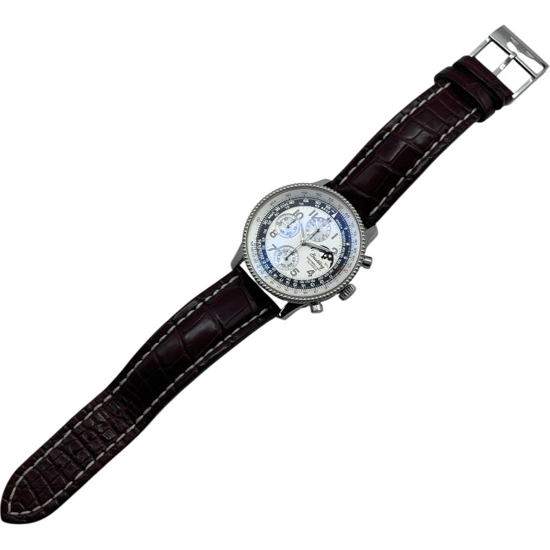 ブライトリング BREITLING ナビタイマー モンブリラン オリンパス A19350 シルバー SS 自動巻き メンズ 腕時計