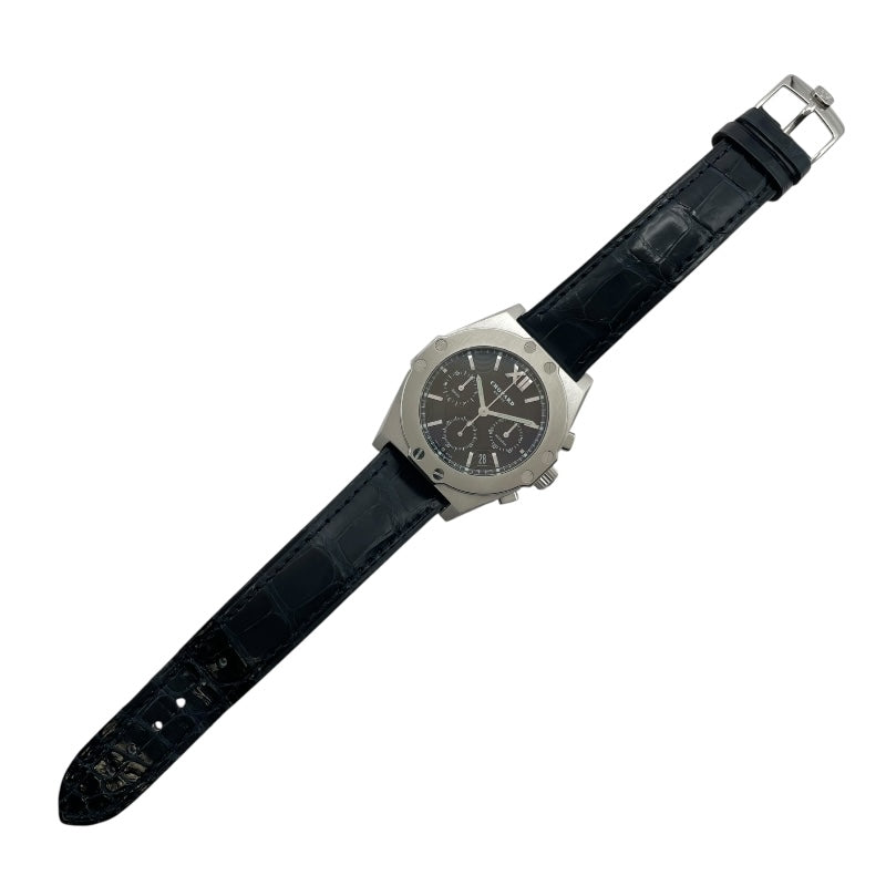 ショパール Chopard サンモリッツ クロノグラフ 26/8390 ブラック SS メンズ 腕時計