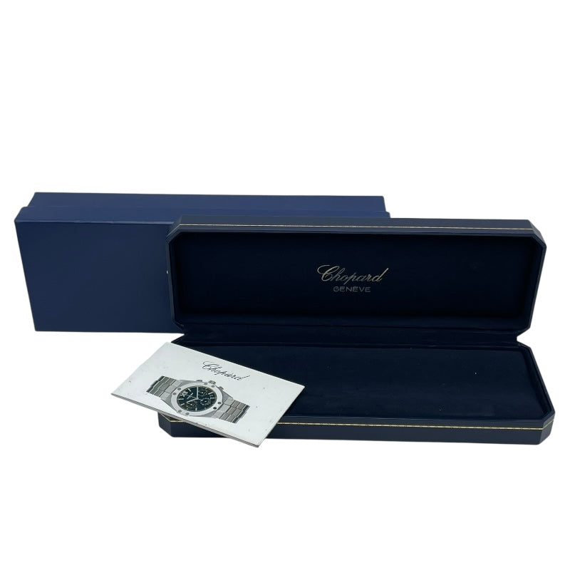 ショパール Chopard サンモリッツ クロノグラフ 26/8390 ブラック SS メンズ 腕時計
