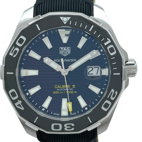 タグ・ホイヤー TAG HEUER アクアレーサーキャリバー5 WAY201A ブラック SS 自動巻き メンズ 腕時計