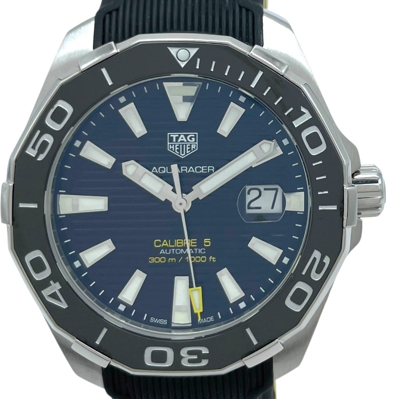 タグ・ホイヤー TAG HEUER アクアレーサーキャリバー5 WAY201A ブラック SS 自動巻き メンズ 腕時計