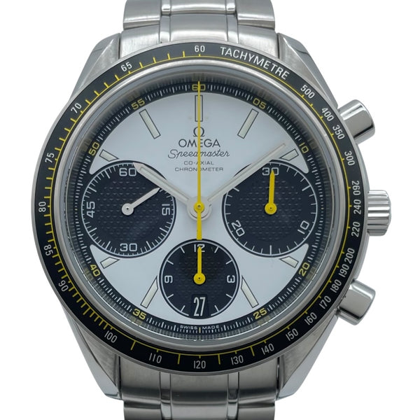 オメガ OMEGA スピードマスター レーシング コーアクシャル クロノメーター クロノグラフ 326.30.40.50.04.001 ホワイト SS メンズ 腕時計
