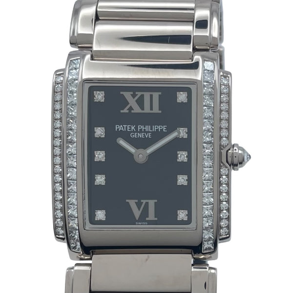パテック・フィリップ PATEK PHILIPPE トゥエンティー4 4910/20G-001 ブラック K18WG レディース 腕時計