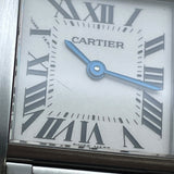 カルティエ Cartier タンクフランセーズ SM W51008Q3 アイボリー SS クオーツ レディース 腕時計