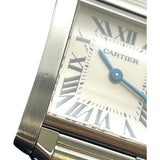 カルティエ Cartier タンクフランセーズ SM W51008Q3 アイボリー SS クオーツ レディース 腕時計