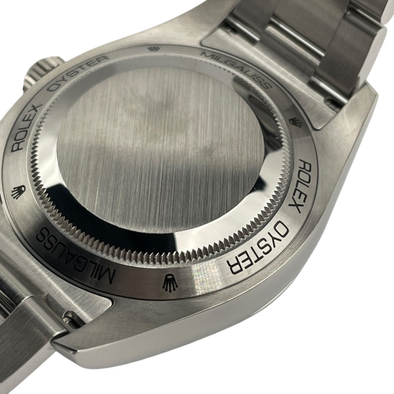 ロレックス ROLEX ミルガウス ランダムシリアル 116400GV ブルー SS 自動巻き メンズ 腕時計