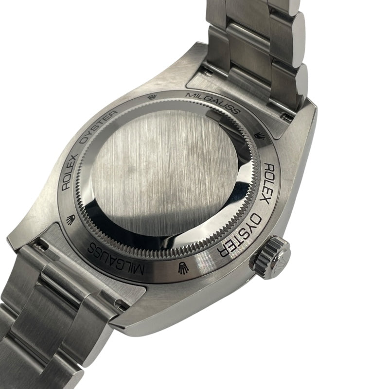 ロレックス ROLEX ミルガウス ランダムシリアル 116400GV ブルー SS 自動巻き メンズ 腕時計