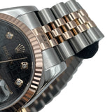ロレックス ROLEX デイトジャスト36 ホリコン 116231G ブラック SS/PG 自動巻き メンズ 腕時計