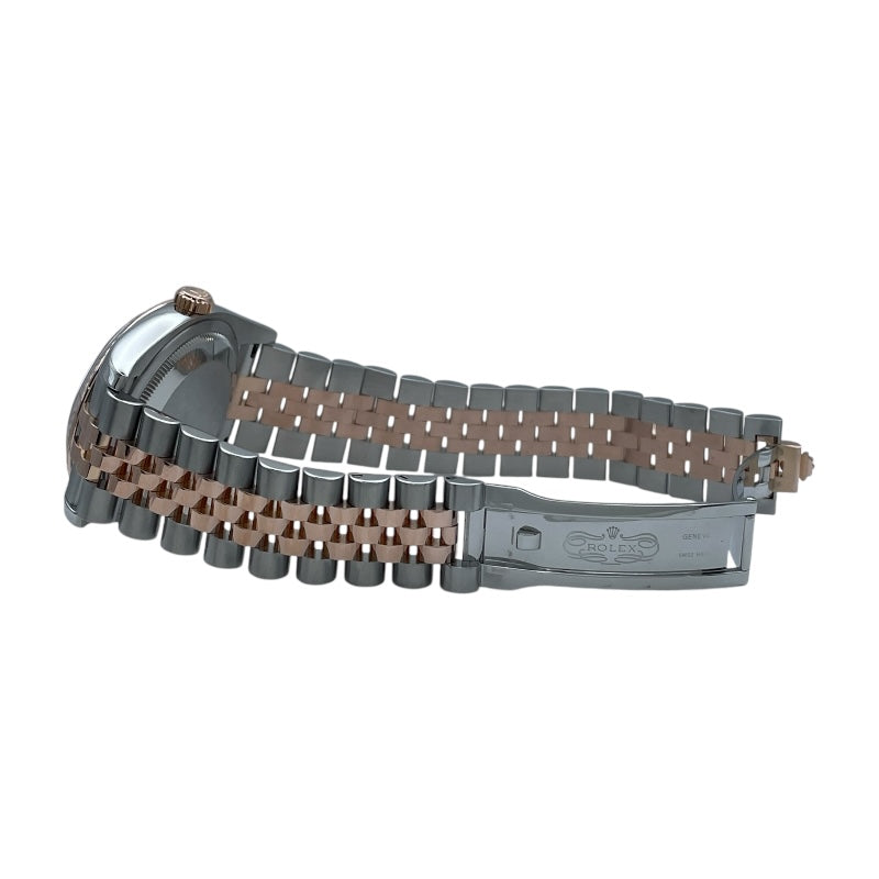 ロレックス ROLEX デイトジャスト36 ホリコン 116231G ブラック SS/PG 自動巻き メンズ 腕時計