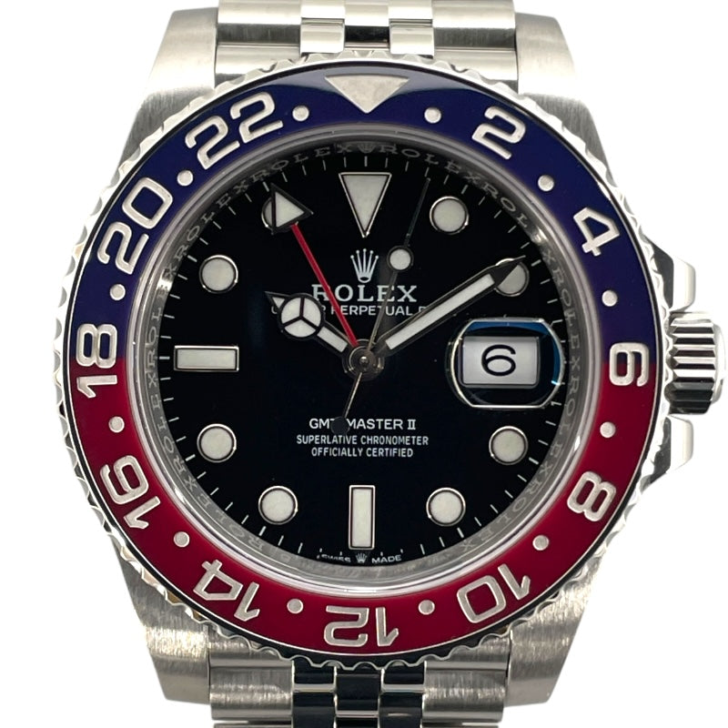 ロレックス ROLEX GMTマスター2 126710BLRO ブラック SS 自動巻き メンズ 腕時計