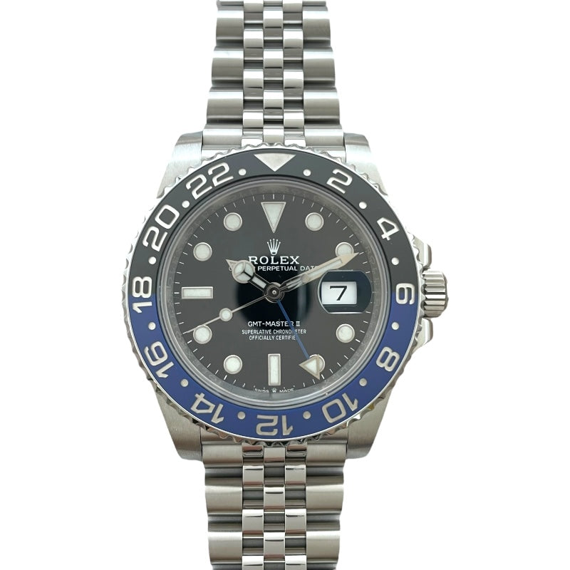 ロレックス ROLEX GMTマスター2 126710BLNR ブラック SS メンズ 腕時計