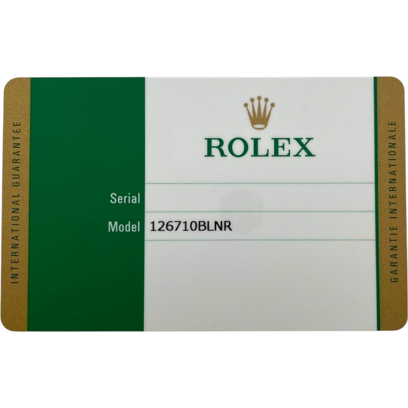 ロレックス ROLEX GMTマスター2 126710BLNR ブラック SS メンズ 腕時計