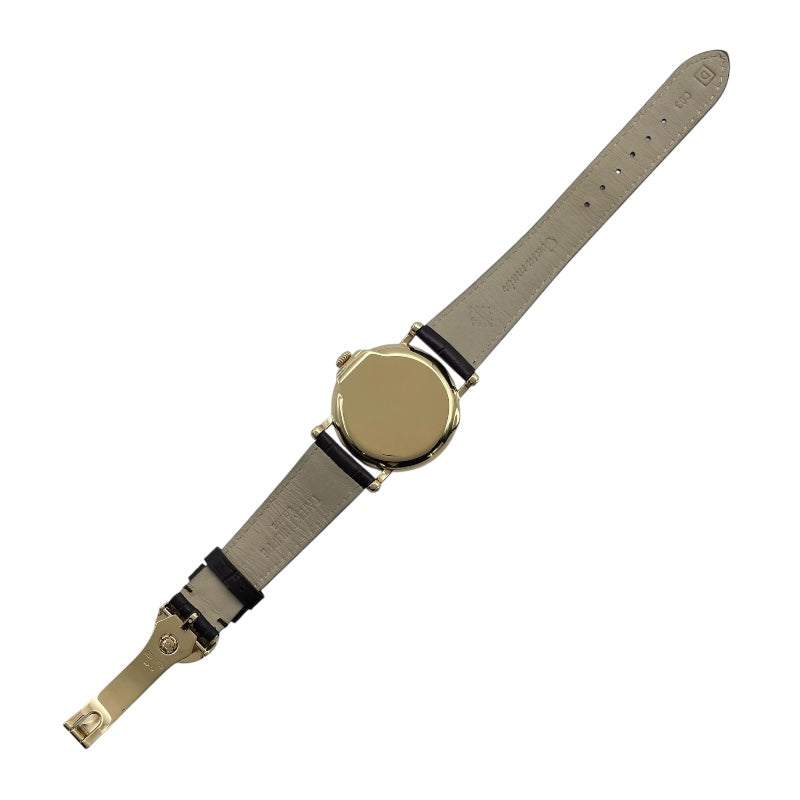パテック・フィリップ PATEK PHILIPPE カラトラバ オフィサー 5153J-001 シルバー K18YG/革ベルト 自動巻き メンズ 腕時計