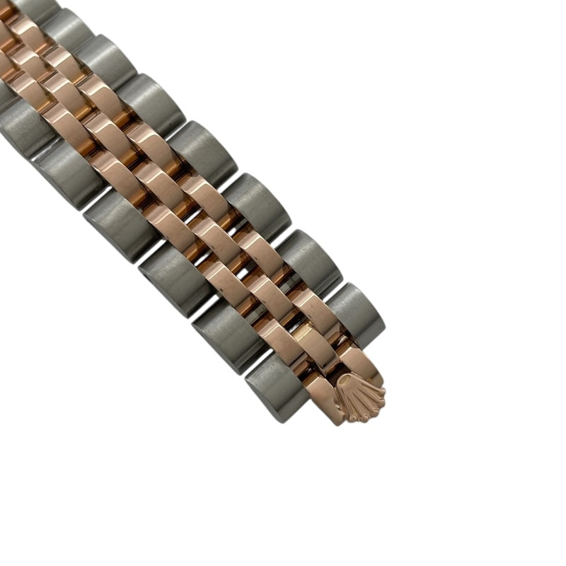 ロレックス ROLEX デイトジャスト26 179171 ブラック PG/SS 自動巻き レディース 腕時計