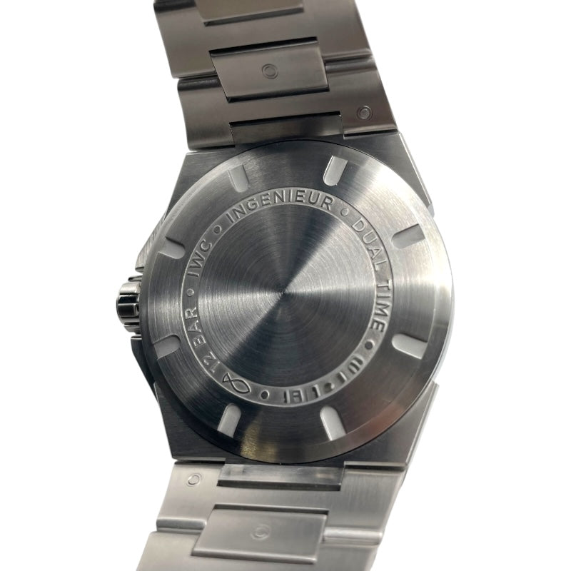 インターナショナルウォッチカンパニー IWC インヂュニア デュアルタイム IW324402 ブラック SS メンズ 腕時計