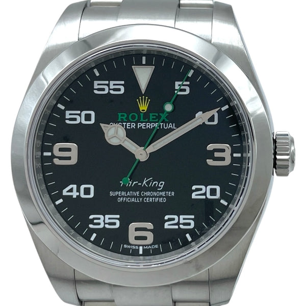 ロレックス ROLEX エアキング 116900 ブラック SS 自動巻き メンズ 腕時計