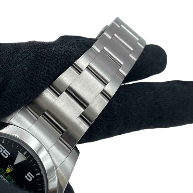 ロレックス ROLEX エアキング 116900 ブラック SS 自動巻き メンズ 腕時計