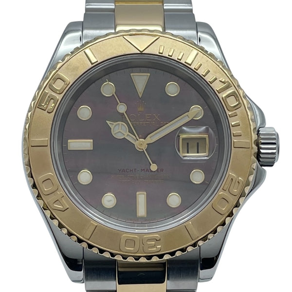 ロレックス ROLEX ヨットマスターブラックシェル 16623NC ブラックシェル K18/SS メンズ 腕時計
