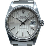 ロレックス ROLEX デイトジャスト タペストリー D番 16220 シルバー SS 自動巻き メンズ 腕時計