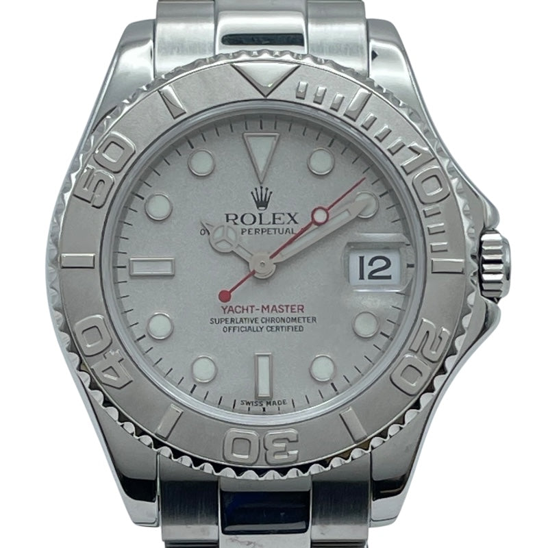 ロレックス ROLEX ヨットマスター35 168622 シルバー SS メンズ 腕時計