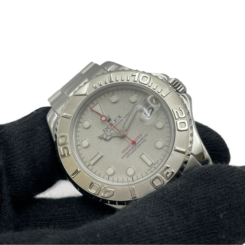 ロレックス ROLEX ヨットマスター35 168622 シルバー SS メンズ 腕時計