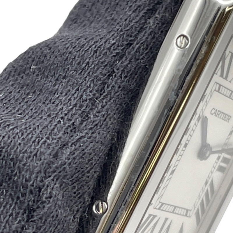 カルティエ Cartier タンク ソロ LM W1018355 シルバー SS クオーツ メンズ 腕時計