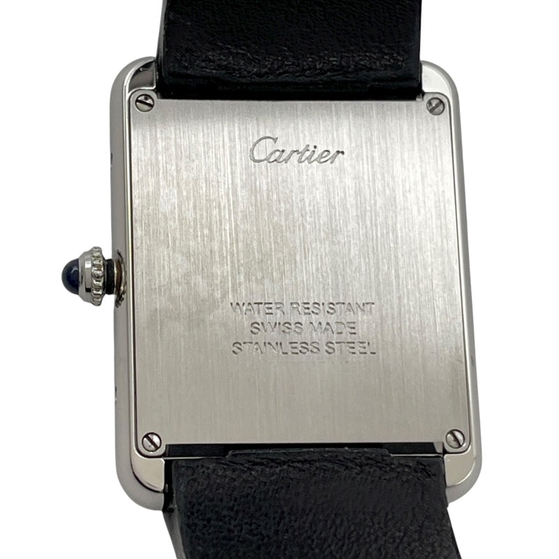 カルティエ Cartier タンク ソロ LM W1018355 シルバー SS クオーツ メンズ 腕時計