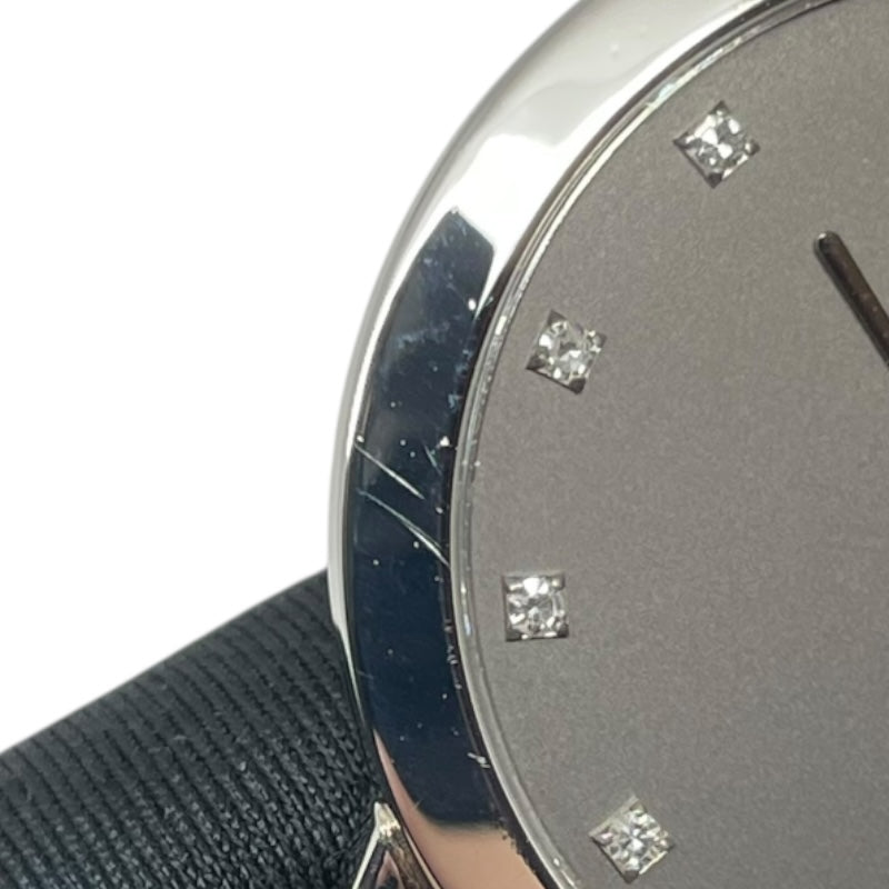 ショパール Chopard クラシック 16/93136 グレー Pt950/革ベルト（社外品） レディース 腕時計