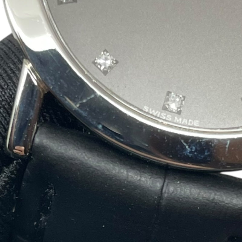 ショパール Chopard クラシック 16/93136 グレー Pt950/革ベルト（社外品） レディース 腕時計