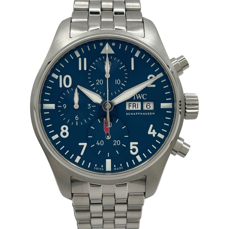 インターナショナルウォッチカンパニー IWC パイロットウォッチ クロノグラフ 41 IW388102 ブルー SS メンズ 腕時計
