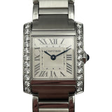 カルティエ Cartier タンクフランセーズSM W4TA0020 シルバー SS クオーツ レディース 腕時計