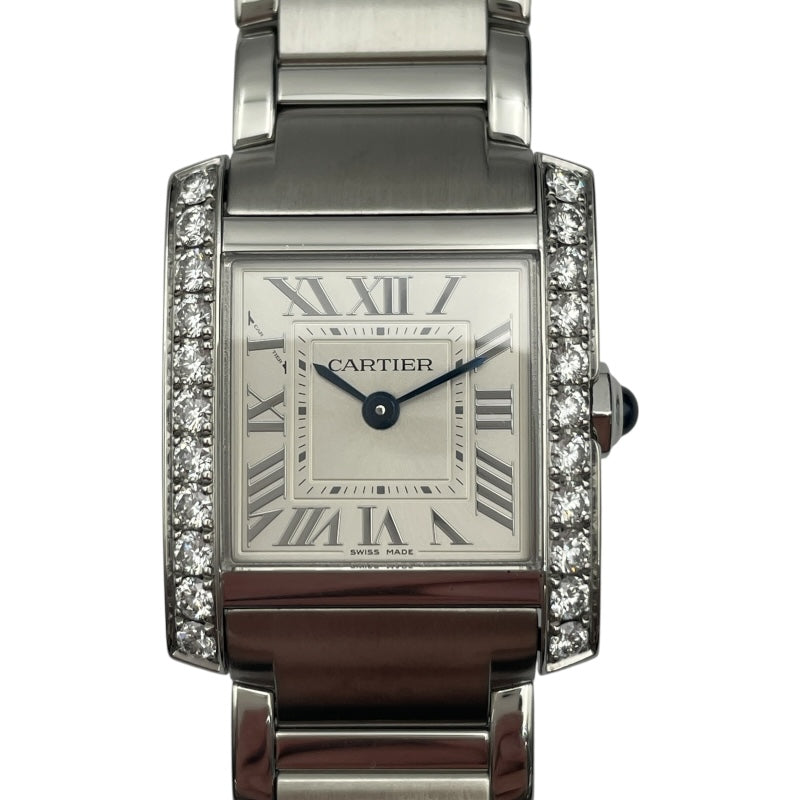 カルティエ Cartier タンクフランセーズSM W4TA0020 シルバー SS クオーツ レディース 腕時計