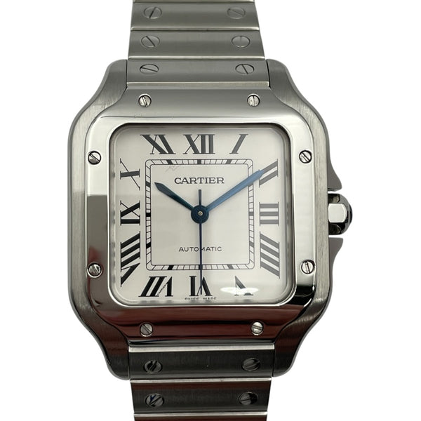 カルティエ Cartier サントスドゥカルティエMM WSSA0010 ホワイト SS メンズ 腕時計