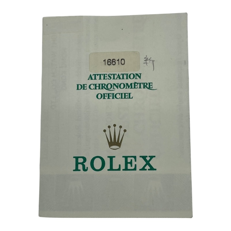 ロレックス ROLEX サブマリーナ 16610 ブラック SS 自動巻き メンズ 腕時計