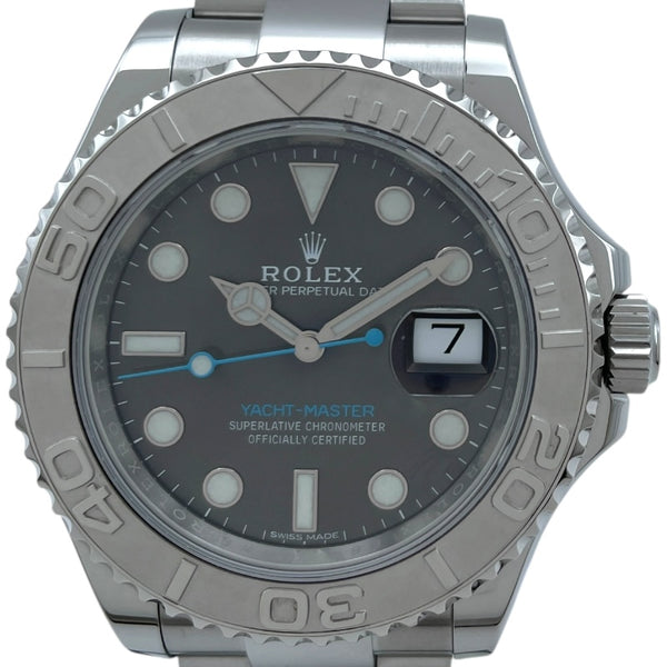 ロレックス ROLEX ヨットマスター40 ダークロジウム 116622 ブラック Pt/SS 自動巻き メンズ 腕時計