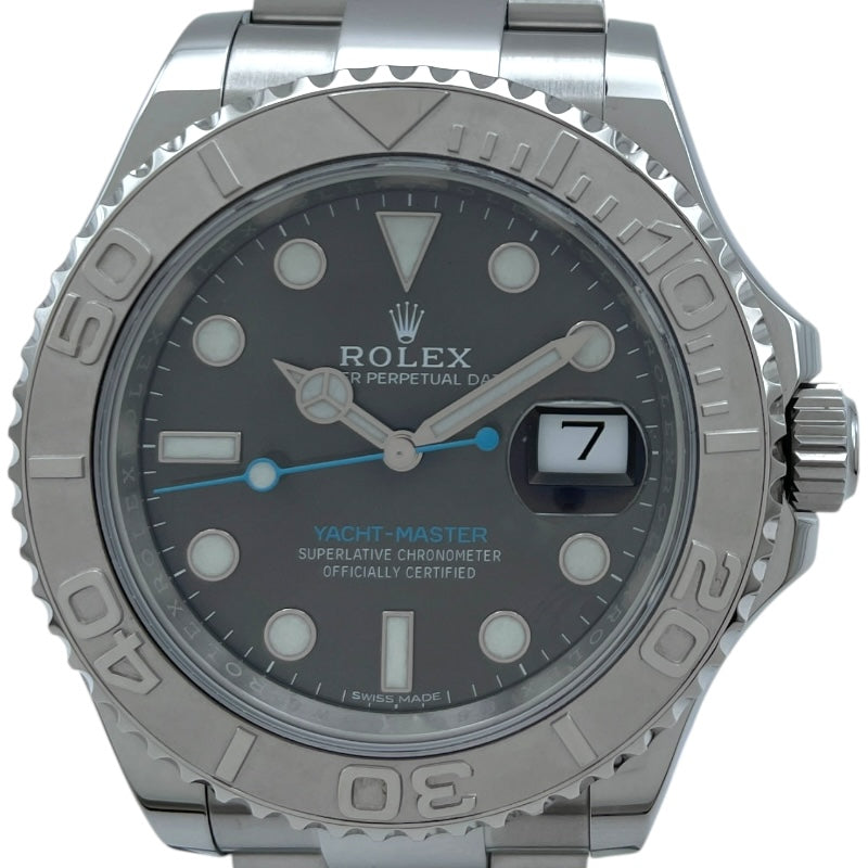 ロレックス ROLEX ヨットマスター40 ダークロジウム 116622 ブラック Pt/SS 自動巻き メンズ 腕時計
