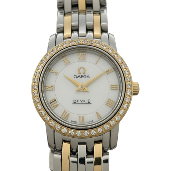 デビル プレステージ ホワイトシェル 4375.71 ホワイト SS/YG レディース 腕時計