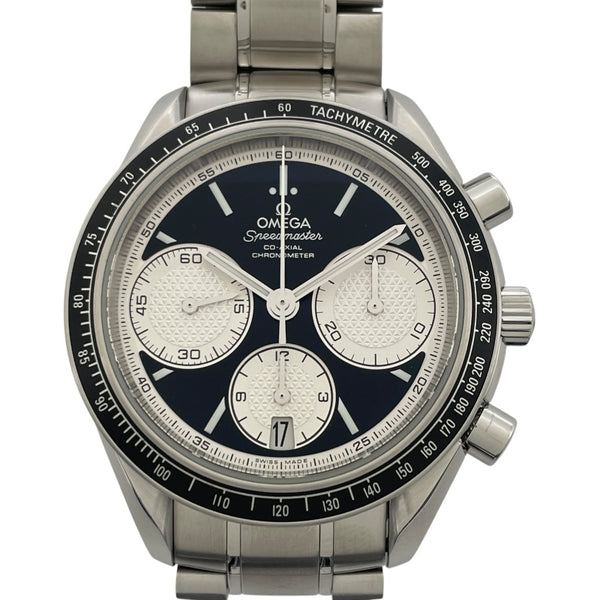 オメガ OMEGA スピードマスターレーシングコーアクシャルクロノメータークロノグラフ 326.30.40.50.01.002 ブラック SS メンズ 腕時計
