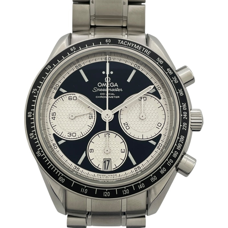 オメガ OMEGA スピードマスターレーシングコーアクシャルクロノメータークロノグラフ 326.30.40.50.01.002 ブラック SS メンズ 腕時計