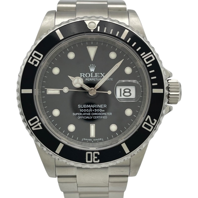 ロレックス ROLEX サブマリーナ 16610 ブラック SS 自動巻き メンズ 腕時計
