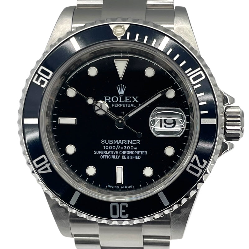 ロレックス ROLEX サブマリーナ 16610 ブラック SS 自動巻き メンズ 腕時計